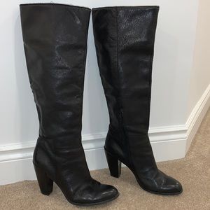 Nine West Black Leather Boots, size US 9M
